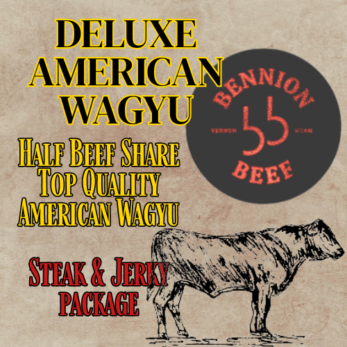 DELUXE Steak & Jerky Package - 1/2 Wagyu Beef Share